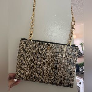 MCM python crossbody bag